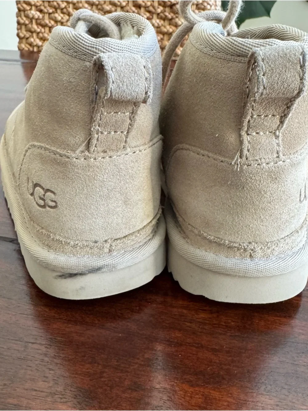Ugg Unisex Kids Neumel II 1017320K Brown Lace-Up Ankle Chukka Boots Size 13